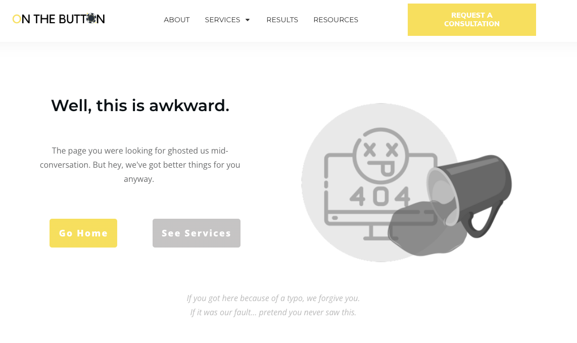 on the button media 404 page